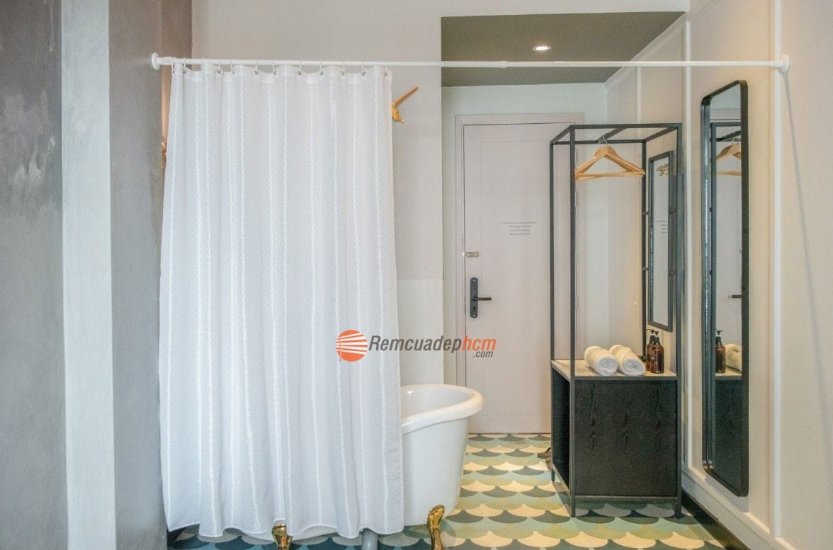 rèm vải che phòng tắm rèm vải che phòng tắm