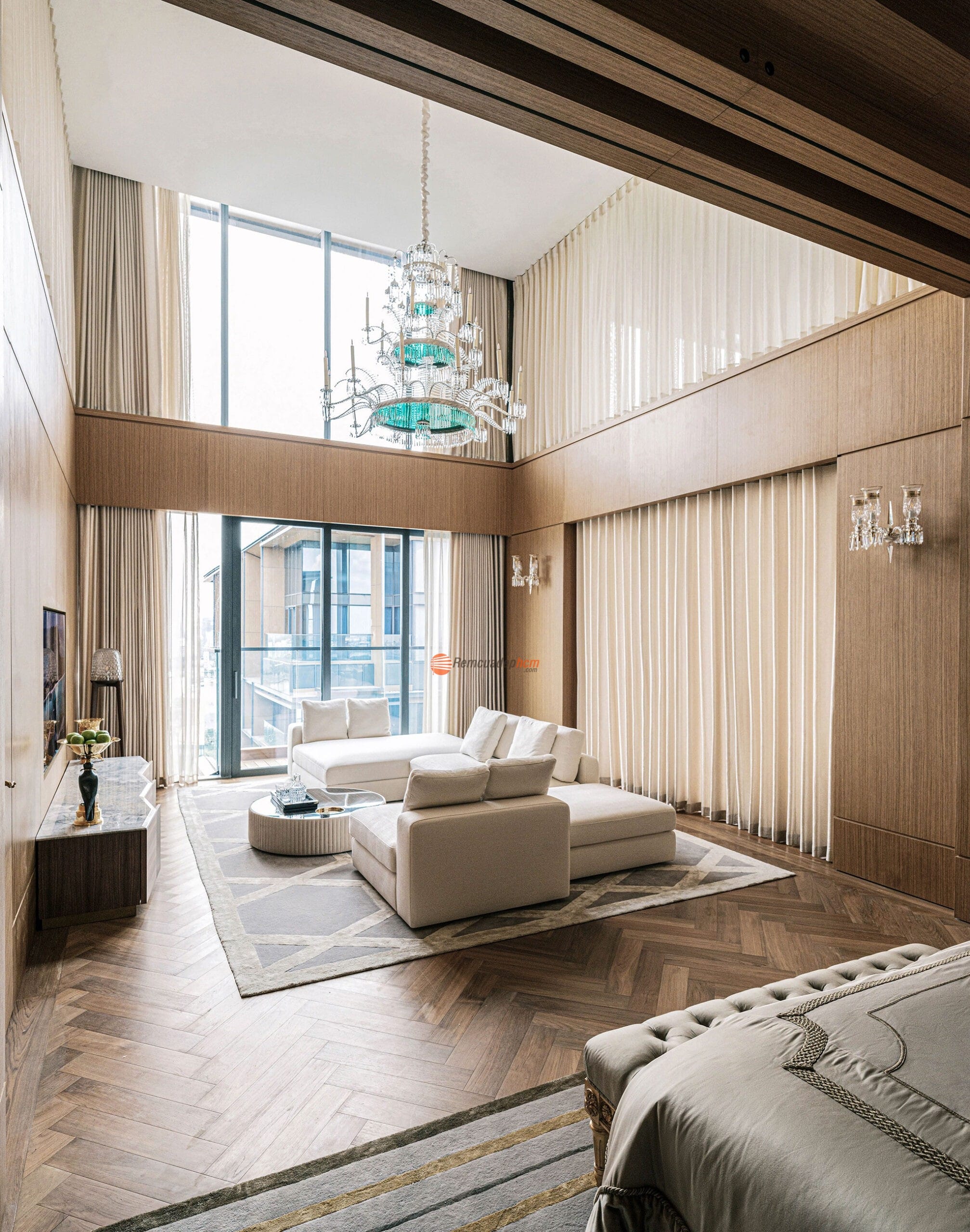 rèm thông tầng cao cấp