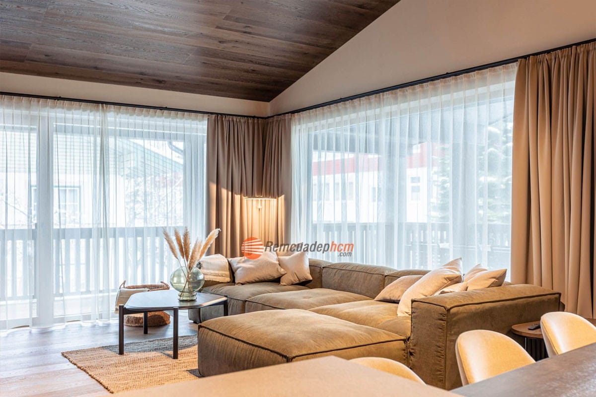 rèm phòng khách 2 lớp chống nắng nóng rèm phòng khách 2 lớp chống nắng nóng