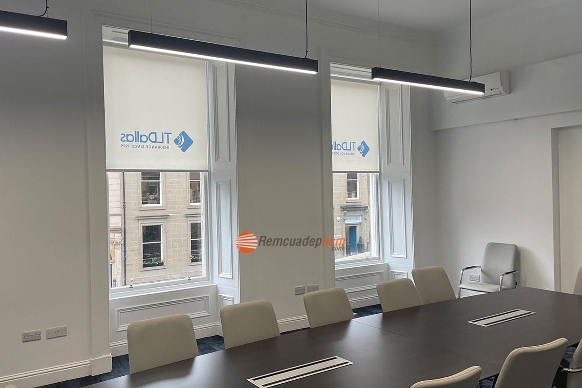 rèm cuốn văn phòng in logo rèm cuốn văn phòng in logo