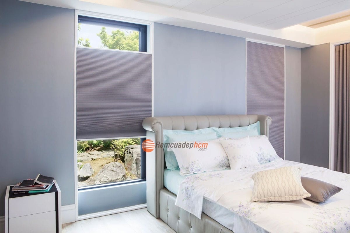 rèm tổ ong che nắng phòng ngủ