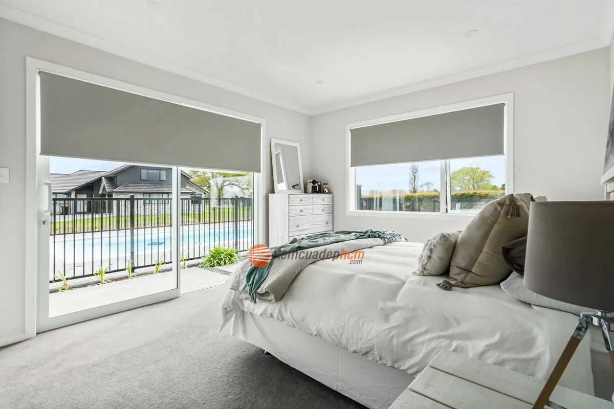 rèm cửa phòng ngủ chống nắng dạng cuốn