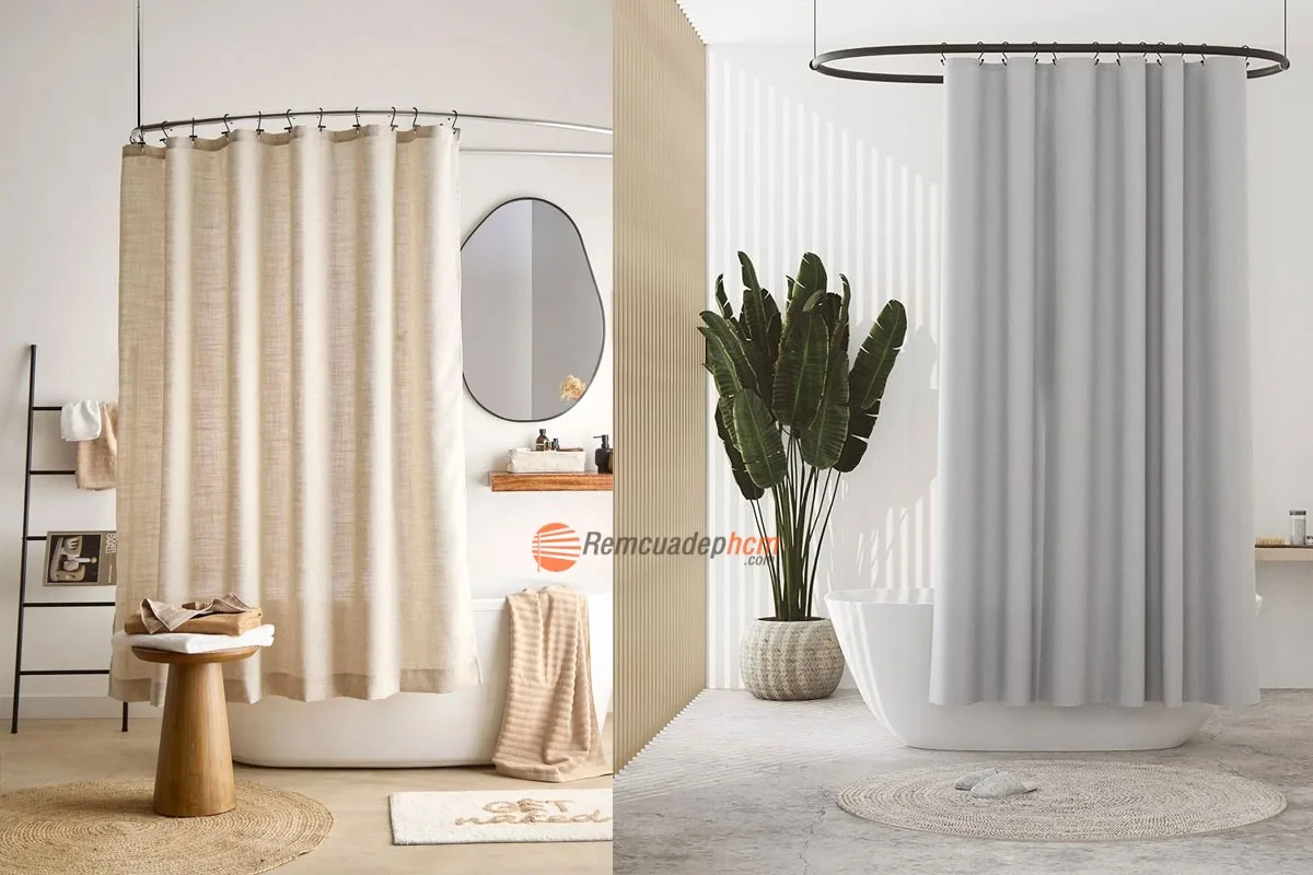 rèm che nhà tắm chống thấm nước