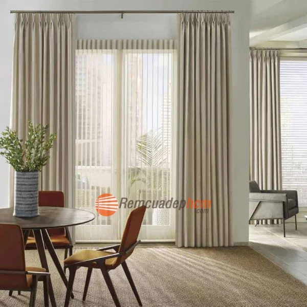 Rèm cửa 2 lớp Hàn Quốc cho cửa sổ chung cư