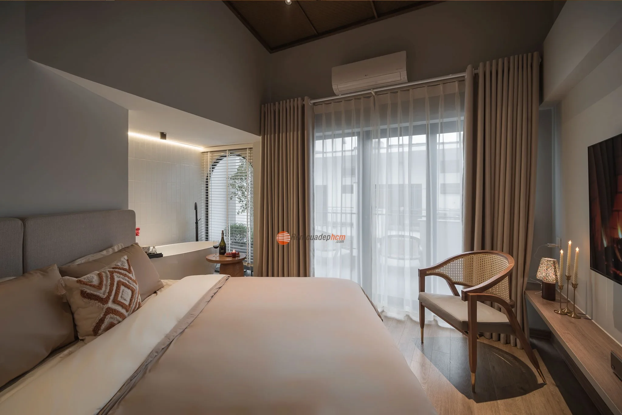 mành vải 2 lớp cao cấp