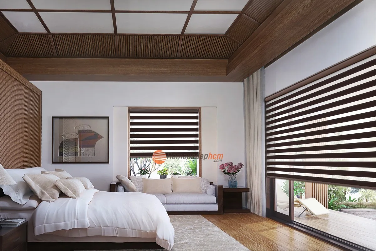 rèm cửa phòng ngủ chống nắng