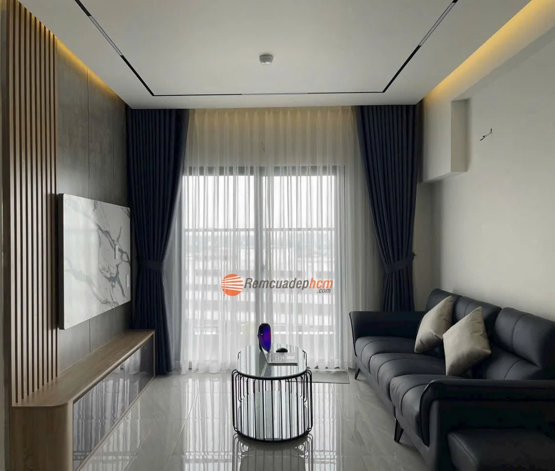 rèm vải chống nóng 2 lớp cao cấp