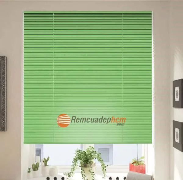 Mẫu rèm sáo nhôm trơn giá rẻ TPHCM